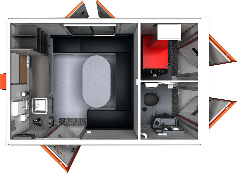 12ft Cabin - Welfare Van hire Staffordshire Cheshire Nationwide - Welfare Vans 4 Less