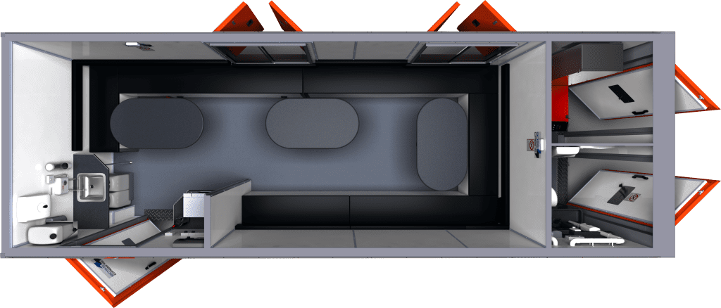 24Ft Cabin - Welfare Van hire Cheshire - Welfare Vans 4 Less