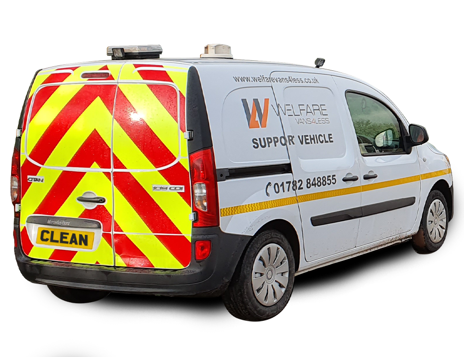 support vehicle - Welfare Vans 4 Less - chapter 8 compliant cleaning services Staffordshire Cheshire