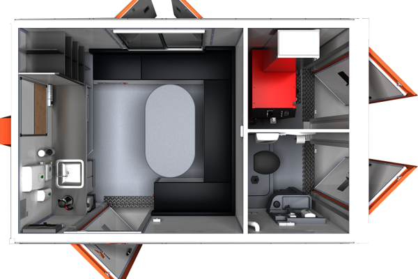 12ft Cabin - Welfare Van hire Staffordshire Cheshire Nationwide - Welfare Vans 4 Less