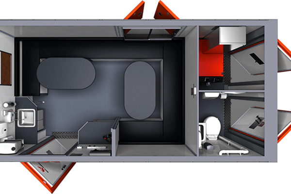 16ft Cabin - Welfare Van hire Staffordshire Cheshire Nationwide - Welfare Vans 4 Less