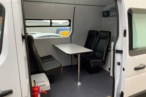 Van facilities - Seating Area - Welfare Vans 4 Less - Van hire Staffordshire Cheshire